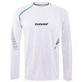 Babolat Mens Performance Long Sleeve Tee- White