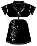 Babolat Girls Performance Polo - Black/White
