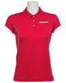 Babolat Womens Performance Polo- Pink/White
