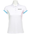 Babolat Girls Performance Polo- White/Blue