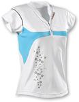 Babolat Womens Performance Polo- White/Blue