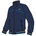 Nike Mens RF Trophy Knit Jacket- Obsidian/Imperial Blue/White