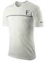 Nike Mens RF Cotton Stripe Tee- Sail (Off-White)/Gorge-Green