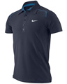 Nike Mens RF Trophy Raglan Polo- Obsidian/Imperial Blue/White