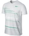 Nike Mens Showdown Frequency Top- White/Lucky Green