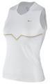 Nike Girls Athlete Top- White/Metallic Bronze