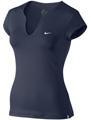 Nike Womens Pure Capsleeve Top- Obsidian/White