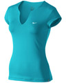 Nike Womens Pure Capsleeve Top- Turquoise Blue