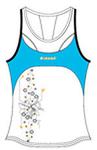 Babolat Girls Performance Tank Top - white/blue