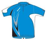 Babolat Boys Performance half-zip - Blue/white