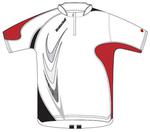 Babolat Boys Performance half-zip - white/red