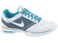 Nike Womens Zoom Courtlite 2 Tennis Shoes- White/Blue-Dusk/Silver