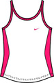 Nike Girls Slam Tank- White/Aster Pink
