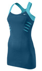Nike Womens Maria Statement Slam Dress- Green Abyss/Turquoise Blue