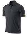 Nike Mens Match Clay UV Polo- Anthracite/Cyber