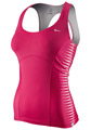  Nike Womens Tie Break Graphic Tank- Voltage Cherry/White