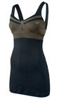Nike Womens Maria Statement Set Dress- Black/Cargo-Khaki/Metallic-Gold