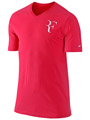 Nike Mens RF Tee- Action Red/White