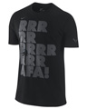  Nike Mens Rafa Tee- Black/Dark Grey