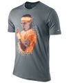 Nike Mens Rafa Pixel Cotton Tee- Anthracite
