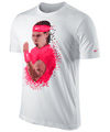 Nike Mens Rafa Pixel Cotton Tee- White