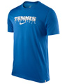Nike Mens Tennis Swoosh Tee- Signal Blue/White