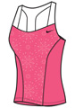 Nike Girls Oz Open Tank- Spark/White