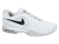 Nike Mens Air Max CourtBallistec 4.3 Tennis Shoes - White / Black / Pure Platinum