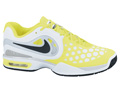 Nike Mens Air Max CourtBallistec 4.3 Tennis Shoes- White/Black/Volt