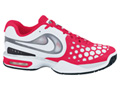 Nike Mens Air Max CourtBallistec 4.3 Tennis Shoes- Scarlet Fire/White/Anthracite