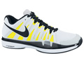 Nike Mens Zoom Vapor 9 Tour Tennis Shoes- White/Black/Yellow
