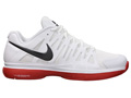 Nike Mens Zoom Vapor 9 Tour Tennis Shoes- White/Black/University Red