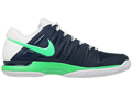 Nike Mens Zoom Vapor 9 Tour Tennis Shoes - Midnight Navy / Poison Green / White