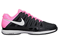 Nike Mens Zoom Vapor 9 Tour Tennis Shoes- Anthracite/Polarised Pink/White
