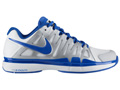 Nike Mens Zoom Vapor 9 Tour Tennis Shoes- White/Signal-Blue