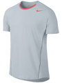 Nike Mens Premier Rafa Peaks Crew - Pure Platinun / Total Crimson