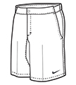 Nike Mens Premier RF Twill Shorts- White/Anthracite