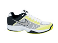 Nike Mens Air Cage Court Tennis Shoes - White / Stadium Grey / Volt / Black