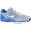 Nike Mens Air Cage Advantage Carpet Tennis Shoes - Grey/Blue - thumbnail image 1