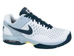 Nike Mens Air Cage Advantage Carpet Tennis Shoes - White/Armory-Navy - thumbnail image 1