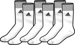 Adidas Corp Crew 3 Pair Per Pack- White
