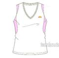 Ellesse Girls Casoli Tank White/Pink