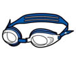 (pre-order) Adidas Unisex Fighter Swimming Goggle- Transparent/Satellite Blue
