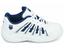 K-Swiss Kids Optim II Carpet Tennis Shoes - White/Navy (Size 3-5.5)