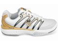 newK-Swiss Womens BigShot Tennis Shoes- White/Black/Gold