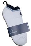 Fred Perry Sports Socks- White/Navy/Pastel Blue- Size UK 6-11