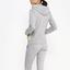 Adidas Womens Essentials Mid 3-Stripes Hoodie - Medium Grey Heather - thumbnail image 4