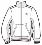 Fila Mens Boom Full Zip Tracktop- White
