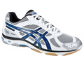 Asics GEL-Beyond Indoor Squash/Badminton Shoes- White/Blue/Silver
