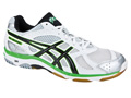 Asics GEL-Beyond Indoor Squash/Badminton Shoes- White/Black/Neon-Green
